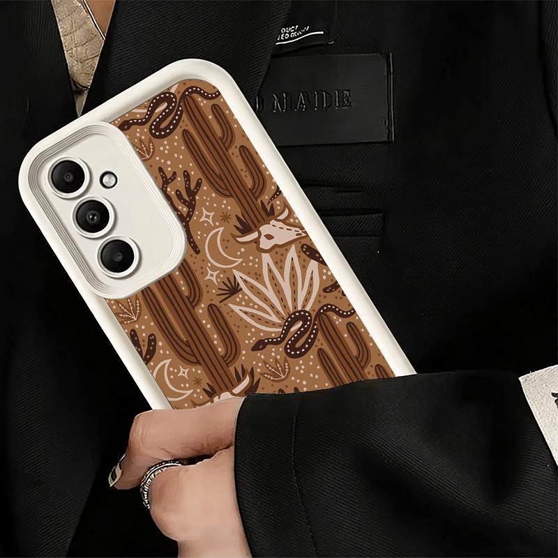 Phone Case for Samsung Galaxy A17 A16 A15 A14 A13 Cactus Pattern A56 A36 A26 A55 A35 A25 A54 A34 A24 A53 A33 A23 A07 A06