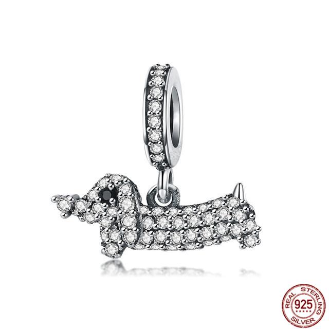 Подходят оригинальные браслеты, подвески, ювелирные изделия, новые S925 стерлингового серебра, сверкающие бусины камеры, семейное дерево, воздушный шар, щенок, кошка, кулон