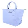 Longchamp Le Pliage Green Solid Color Logo Snap Zipper Closure Tote Bag Women Tote Bags Blue 1624919P79