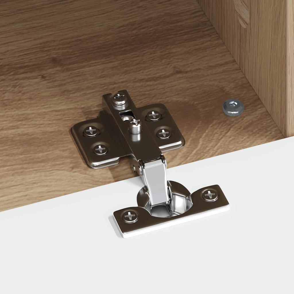 LED TV Stand ZWOLLE 153 x 35 x 43 cm Artisan Oak