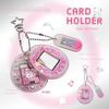 Keychain Retro Photocard Holder 1 Inch Family Picture Cover Kawaii Card Display Case  Stationery