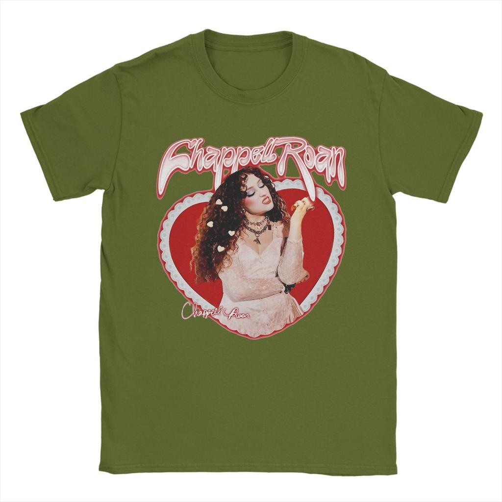 Men T-Shirts Grunge Frame Love Chappell Roan Vintage 100% Cotton Tees Short Sleeve T Shirts O Neck Tops Summer