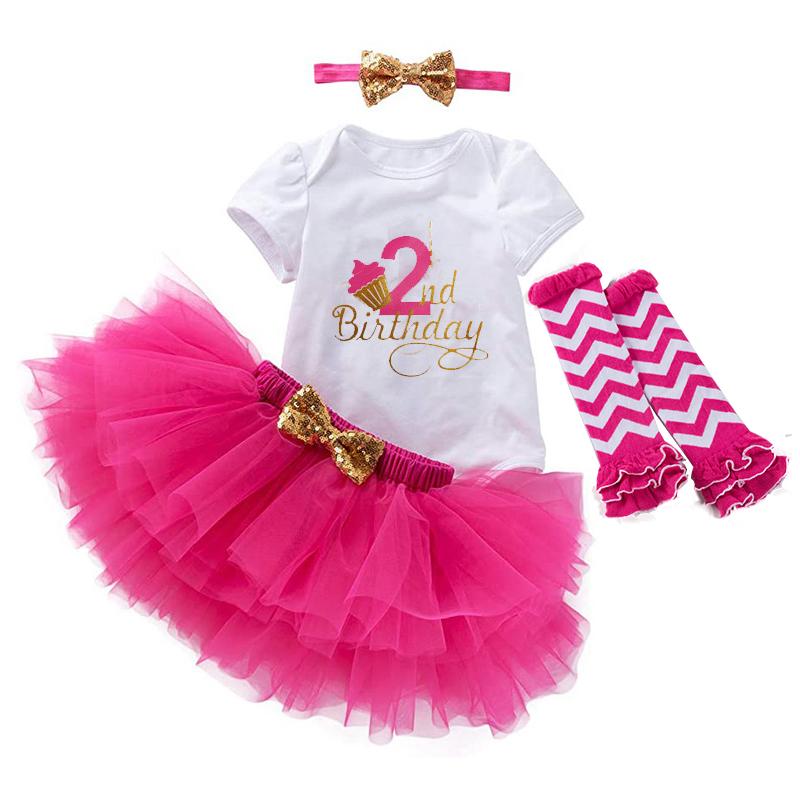 Best Seller Baby Girl Birthday T Shirt Tutu Set Outfit 0-24M Girl Infant Clothes DGHB-001