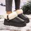 Women Winter New Snow Boots Outdoor Nonslip Walking Shoes Casual Belt Buckle Warm Short Boot Comfort Versatile Female Shoes