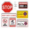 Aluminum Reflective Warning Sign - 24-Hour Surveillance Area