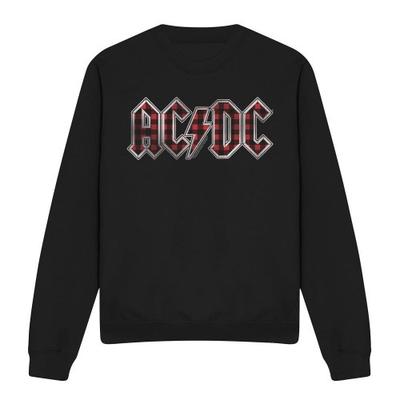 AC/DC Унисекс Взрослый Свитшот с Логотипом в Клетку