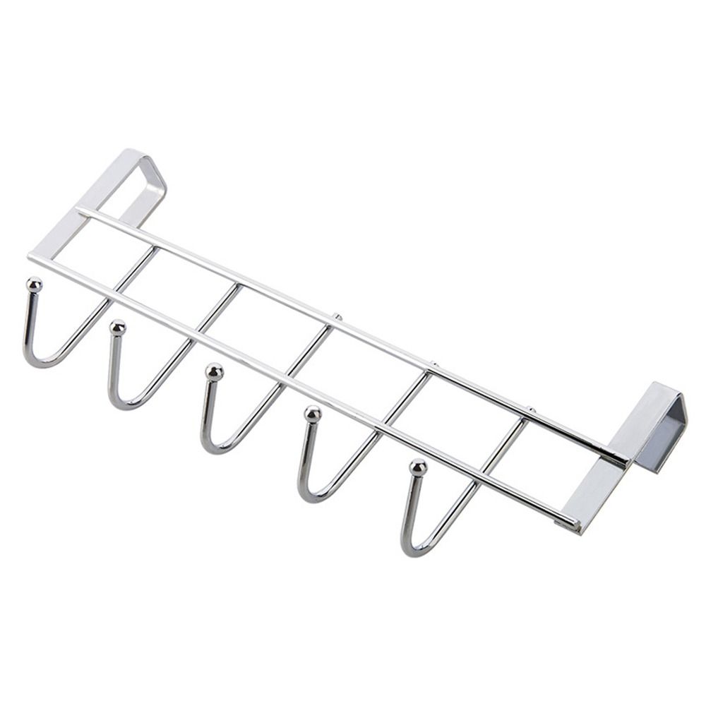 Coat Hanger Good Load-Bearing Door Hook 5 Hooks Rack Towel Hanger Rack Bathroom Organizer