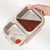 Stainless Steel Lunch Box Divided Food Storage Box Portable Food Container  School/Office