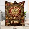 Eagle Glory Bayern Munich Customize Your Name Blanket Throw Personalized Blanket Warmthful Decor for Office Home Decor Living Room Sofa