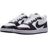 Nike Court Borough Anti Slip Wear Resistant Low Top Kids' Skateboarding Shoes White Black Sneakers DV5456-131