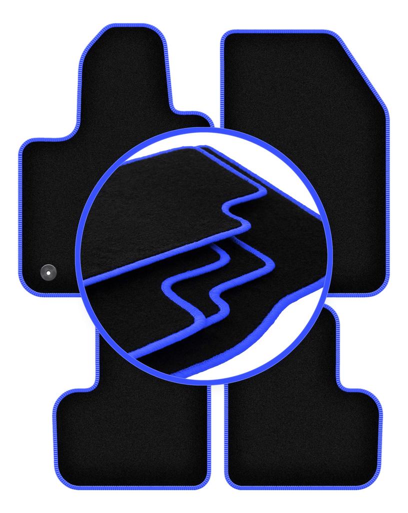 Автомобильные коврики CARLUX-BLUE для: Кроссовер Fiat 500X FL (2018-)