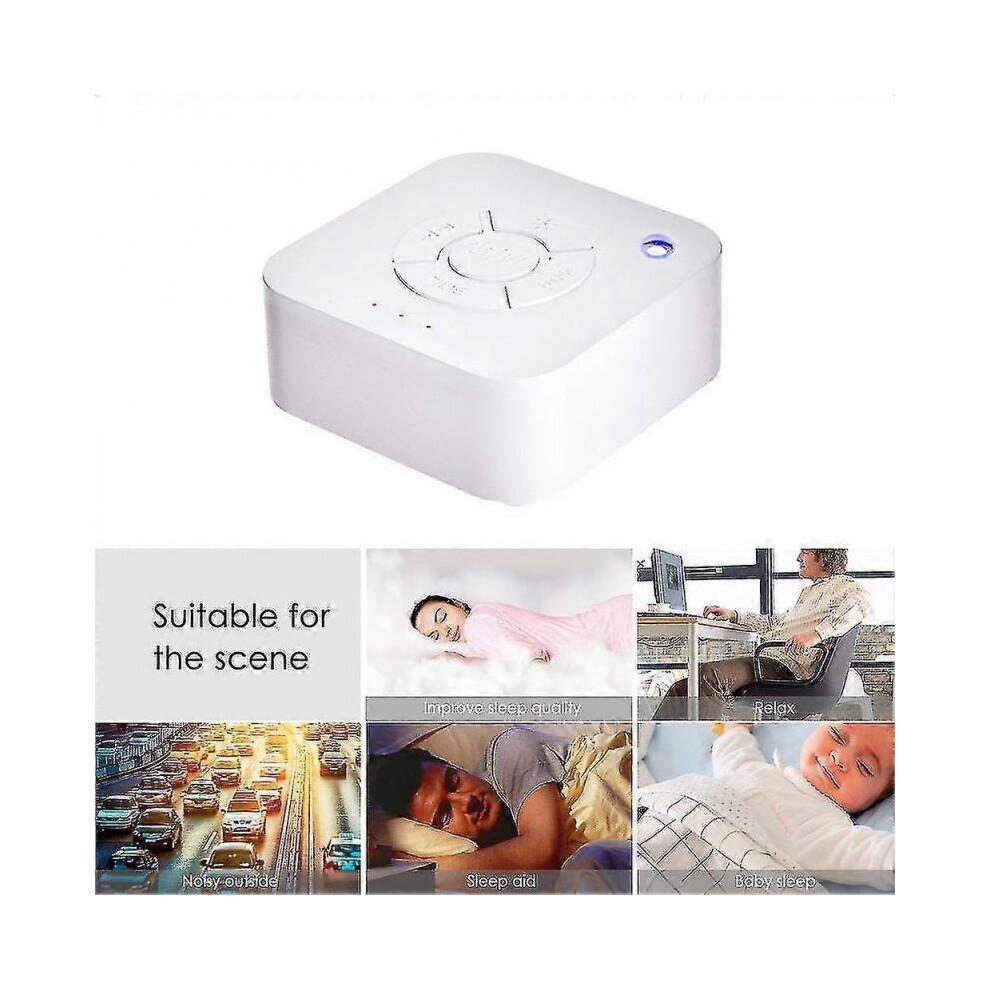 White Noise Machine Usb Rechargeable Timed Shutdown Sleep Sound Machine Sleeping & Relaxation Musical sleep instrument
