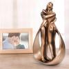 Пара скульптура из смолы статуя годовщина романтическая статуэтка любовник украшение украшения подарки 25th объятие фигурка поделки абстрактный поцелуй