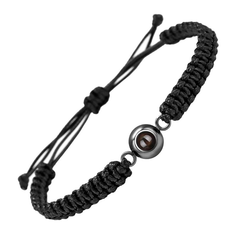 Романтичный проекционный браслет с кристаллами на 100 языках и матовыми камнями для пар и особых случаев