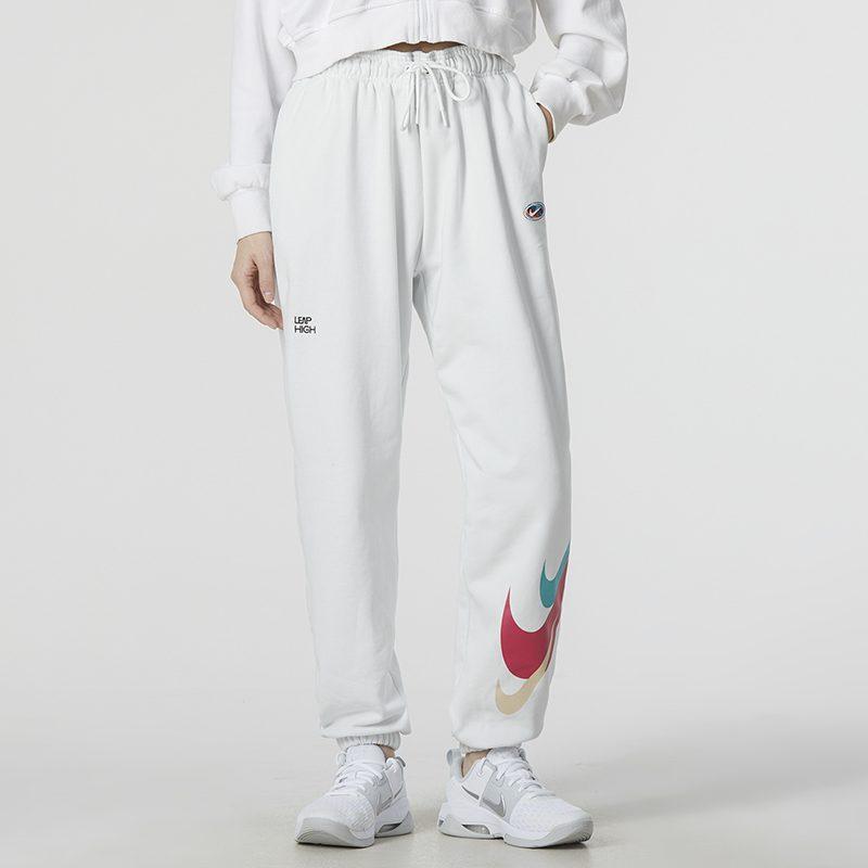 Nike Женские вязаные брюки-джоггеры Белые Умеренная манжета FD4799-121