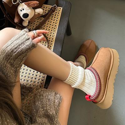 2025 осень и зима новая меховая интегрированная платформа зимние ботинки хлопковые туфли женские ретро ленивые туфли сумка голова пушистые тапочки прилив