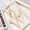 Pointed Sandals Women's Summer Thick-heeled Toe Slippers Women's Outer Wear Low-heeled
