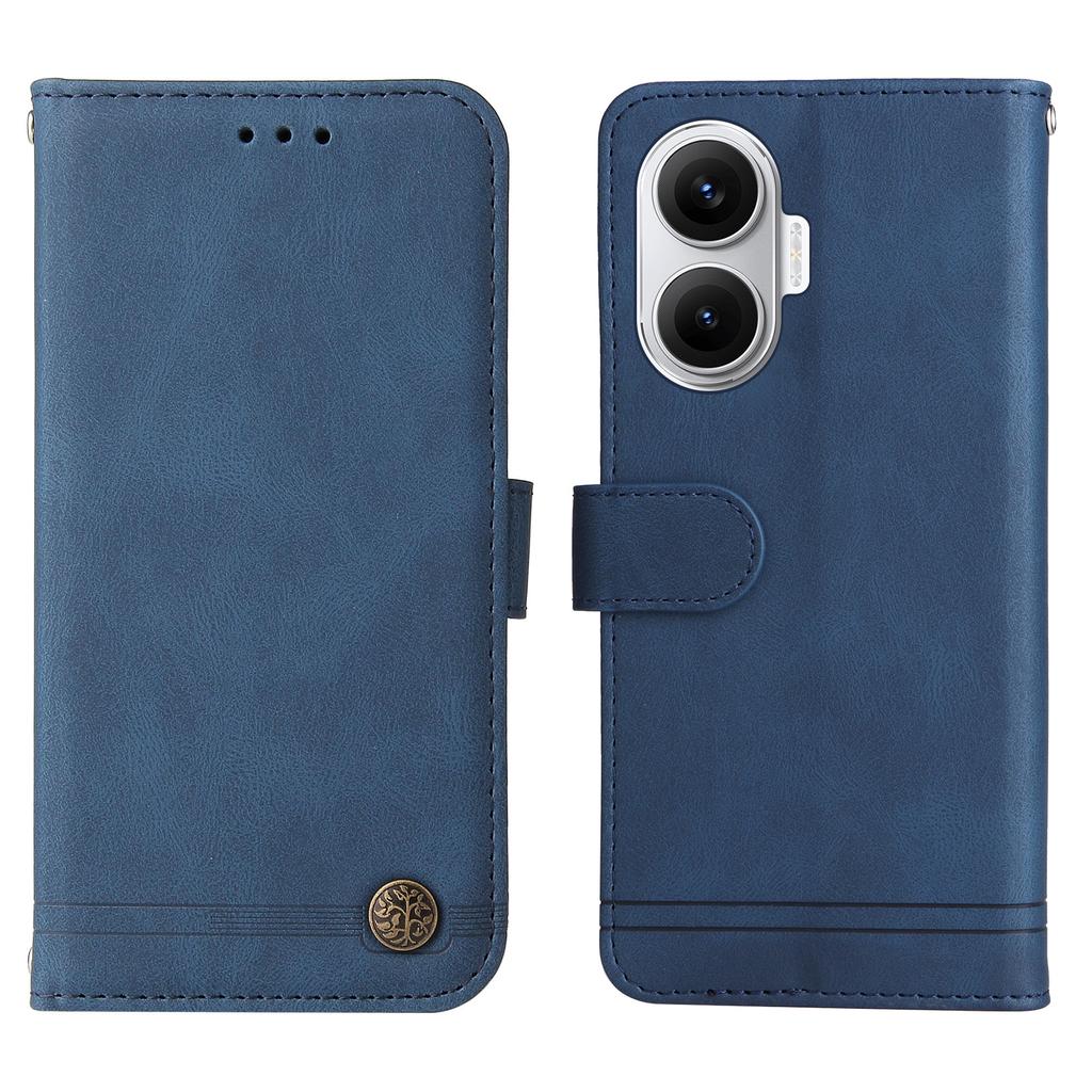 Кожаный чехол-кошелек для Xiaomi Poco F7 5G/Redmi Turbo 4 Pro 5G, чехол для телефона с приятным на ощупь покрытием, подставка, ремешок