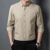 Spring and Autumn New Men's Long-sleeved Shirt Casual Thin Solid Color Shirt Outer Suit