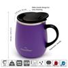 GRANDTIES Premium Vacuum Insulated Mug, 460ml, Available in 19 Colors, with Easy-Open Sliding Lid, Stainless Steel Double-Wall Vacuum Insulation, and