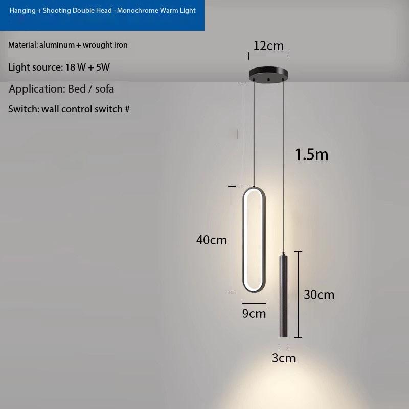 Современный минималистский светодиодный подвесной светильник люстра для спальни ресторана гостиной черные подвесные лампы украшение дома светодиодный блеск