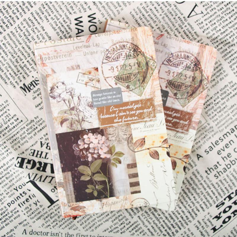 96 листов формата А5, ретро-блокнот, винтажный блокнот в европейском стиле, красочные страницы, альбом для вырезок, журнал, прочный дневник, милые студенческие принадлежности