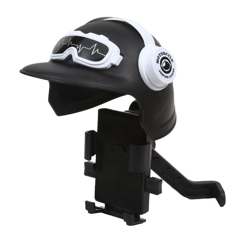 Creative Small Helmet Sunscreen Phone Stand Sunshade Umbrella Phone Bracket Mobile Phone Holder for Motorcycle Bike Accessories