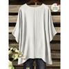 Summer large size Plus green pupil white cat princess pattern printed bat sleeves round neck T-shirt,