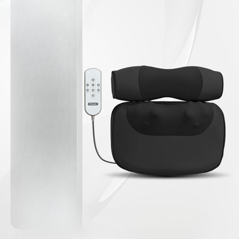 Многофункциональная массажная подушка с подогревом шейных позвонков, электрическая поясничная подушка безопасности, полностью автоматический домашний массажер с горячим компрессом Moxa