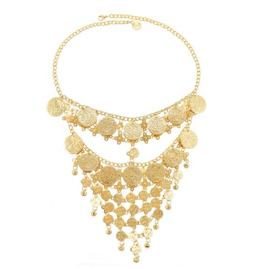 Танец живота Металлические монеты Кисточка Цепочка на лицо Женщины Маскарад Косплей Маска Вуаль Хэллоуин Танцевальная вечеринка Сцена Аксессуары для волос