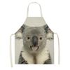 Женский кухонный фартук с принтом льва и лошади, детский льняной фартук-нагрудник для уборки дома, водонепроницаемые аксессуары для выпечки и выпечки