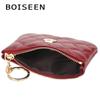 Women's Simple Fashion Wallet Pu Leather Short Purse Zipper Coin Purse Small Metal Ring Bag Key Wallet