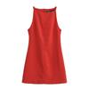 Kaslead New Arrival Women's Clothing Fashion Style Fashion Slim-Fitting Simple Straight Collar Sleeveless Dress 9479049