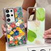 INS Акварельный Цветочный Чехол Для Samsung S26 S25 Ultra S24 FE S23 Plus S22 S21 A15 A16 A17 A35 A36 A37 A54 A55 A56 A57 5G Покрытие Линзы Мягкий Чехол