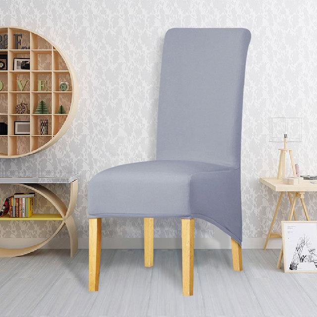 1/2/4/6 шт., эластичный чехол на стул размера XL, чехлы на стулья с длинной спинкой для Рождества, свадьбы, банкета, ресторана, отеля, столовой
