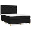 VidaXL Divan Bed with Mattress Black 140x200 Cm Fabric - Model 3142579