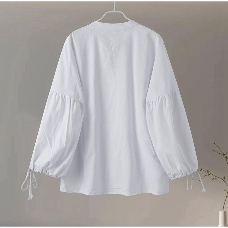 Women Shorts Suit V-neck Long Sleeve Loose Shirt High Waist Wide Leg Short Pant Sets Summer Holiday Lady Set