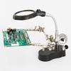 LED Clamp Soldering Iron Stand Helping Clamp Vise Clip Tool Loupe Magnifying Glass Magnifier Crocodile Clip Repair Tool