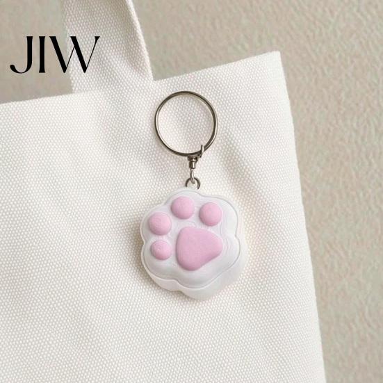 Keychain Accessory Cat Paw Fidget Clicker Keychain, Stress Relief Kitten Portable Toy, Backpacks Handbag Purse Charm Keyring for Women Girls Relaxing