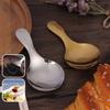 Salt Spoon Mini Sugar Spice Spoons Short Handle Round Head Stainless Steel Spoon Tea Coffee Scoop Spoons For Kitchen Accessories
