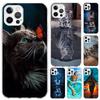Крутой чехол для телефона с изображением большого кота-тигра для Iphone 17 Air 16 15 Plus 14 13 Mini 12 11 Pro Max 16E 7 8 SE 2020 Мягкий Funda Принт Shel