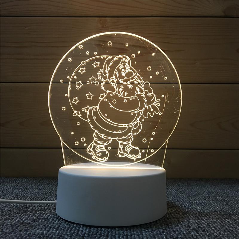 3D Визуальный Ночник Акриловая Настольная Лампа Для Спальни Домашний Декор Подарок на Выпускной