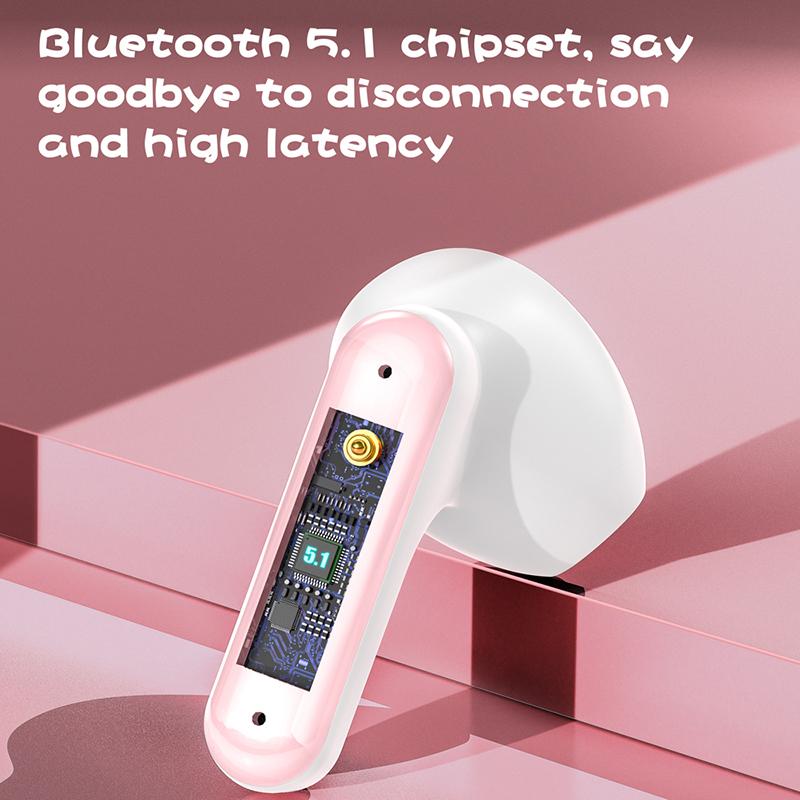 VAORLO Симпатичные Bluetooth-наушники с героями мультфильмов, беспроводные наушники с шумоподавлением, стереогарнитура-вкладыши для всех смартфонов