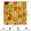 Fall Leaves Shower Curtain 3D Printed Fabric Shower Curtain For Bathroom Decor In Green Yellow Orange Brown Red Leaf Pattern Siz