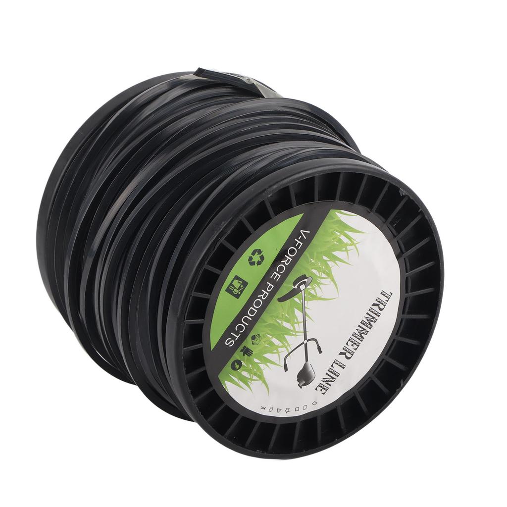 3.3mm String Trimmer Line High Cutting Efficiency Low Noise Quadrate Black Trimmer Line for Most