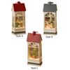 Christmas Snow Globe Lantern Music Box Tabletop Ornament for Desk Shelf Home