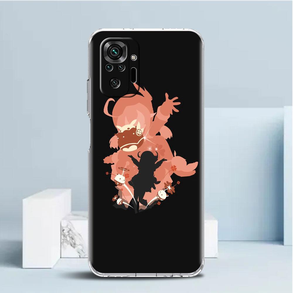 Противоударный чехол для телефона Redmi Note 11 11E 10 9 8 Pro 11S 9S 10S K40 9A 9C 8T 7 10C 9t 9s мягкий чехол Genshin Impact Xiao Mona
