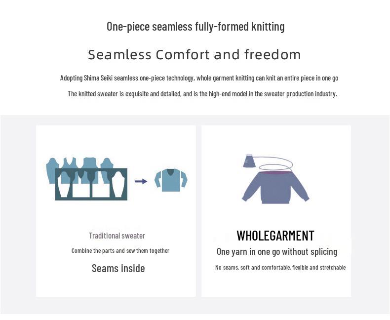 Классический женский свитер крупной вязки - Осенний с круглым вырезом и облегающим дизайном рукава пять восьмых