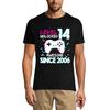 Men's Gaming T-Shirt Level 14 Unlocked - Awesome Since 2006 - 14th Birthday Gift
