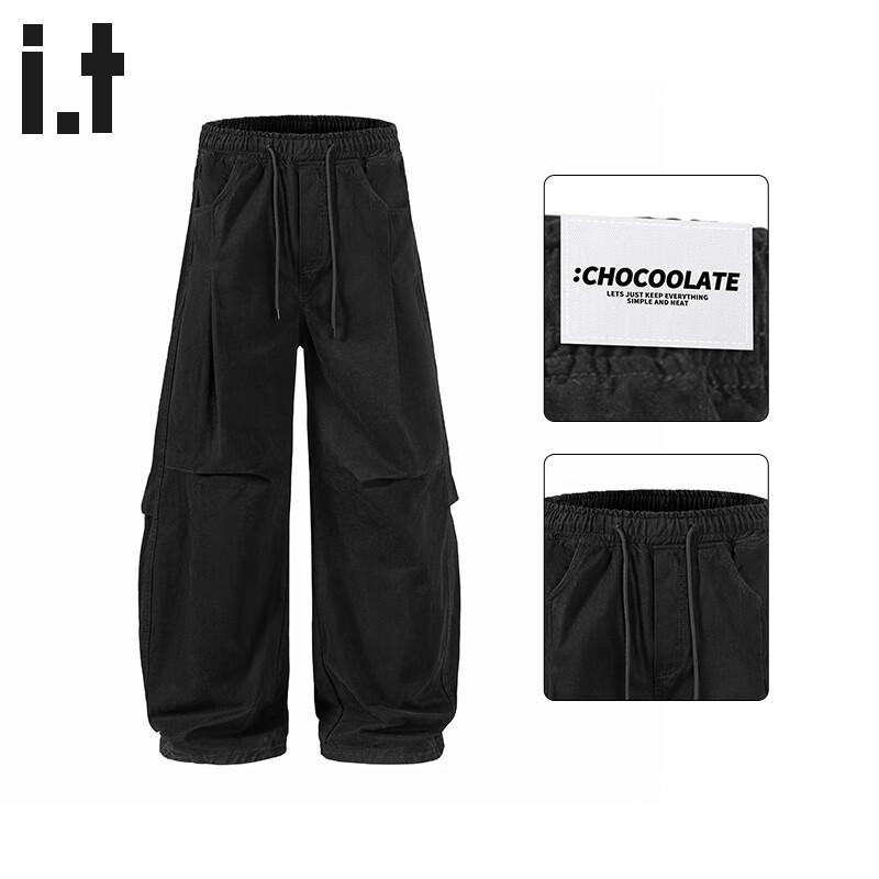 CHOCOOLATEit Men's Loose Fit Cotton Cargo Pants